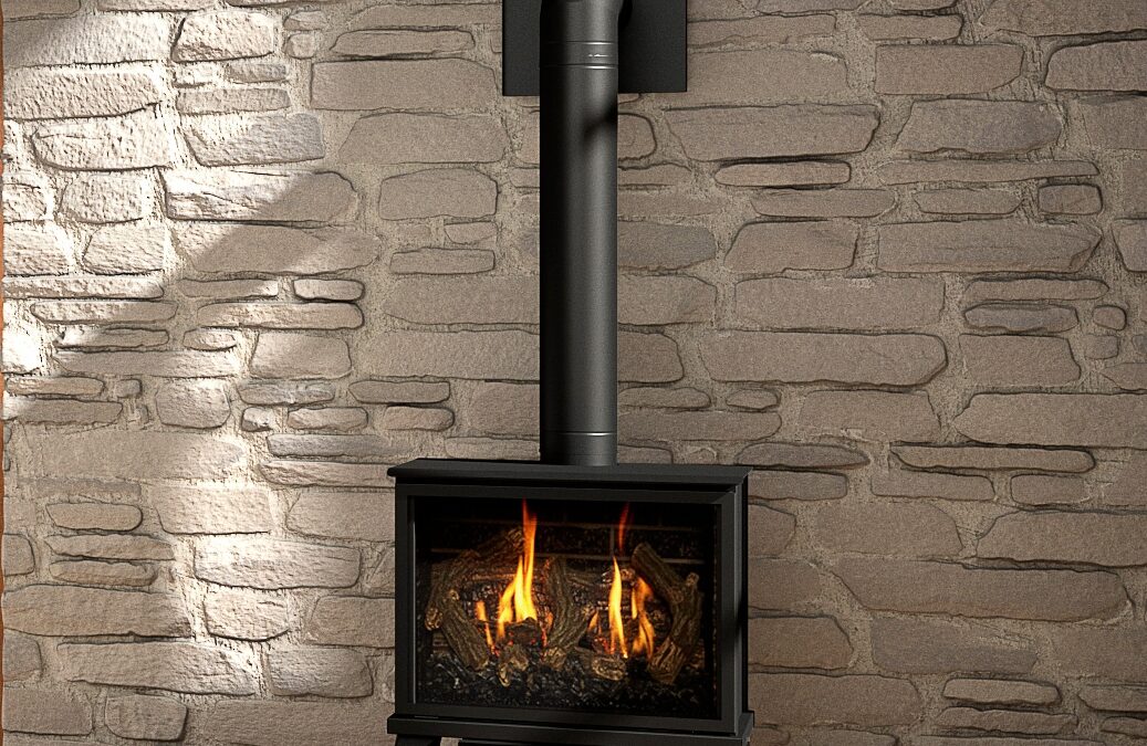 Kozy Heat Lakefield XL, Gas, Free-standing Fireplace