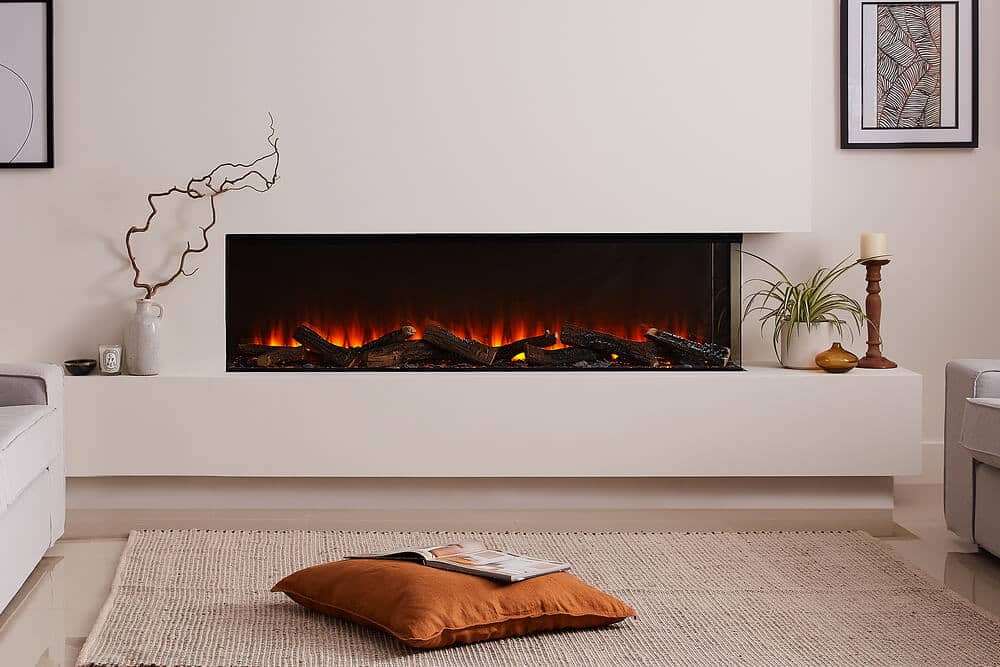 British Fires New Forest 63″, Electric Fireplace
