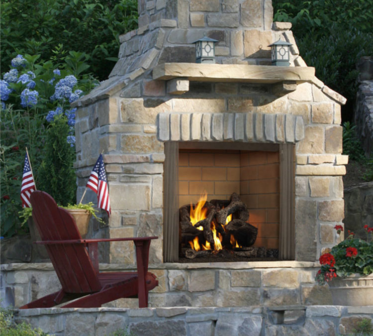 Heatilator Castlewood, Wood, Zero Clearance Outdoor Fireplace
